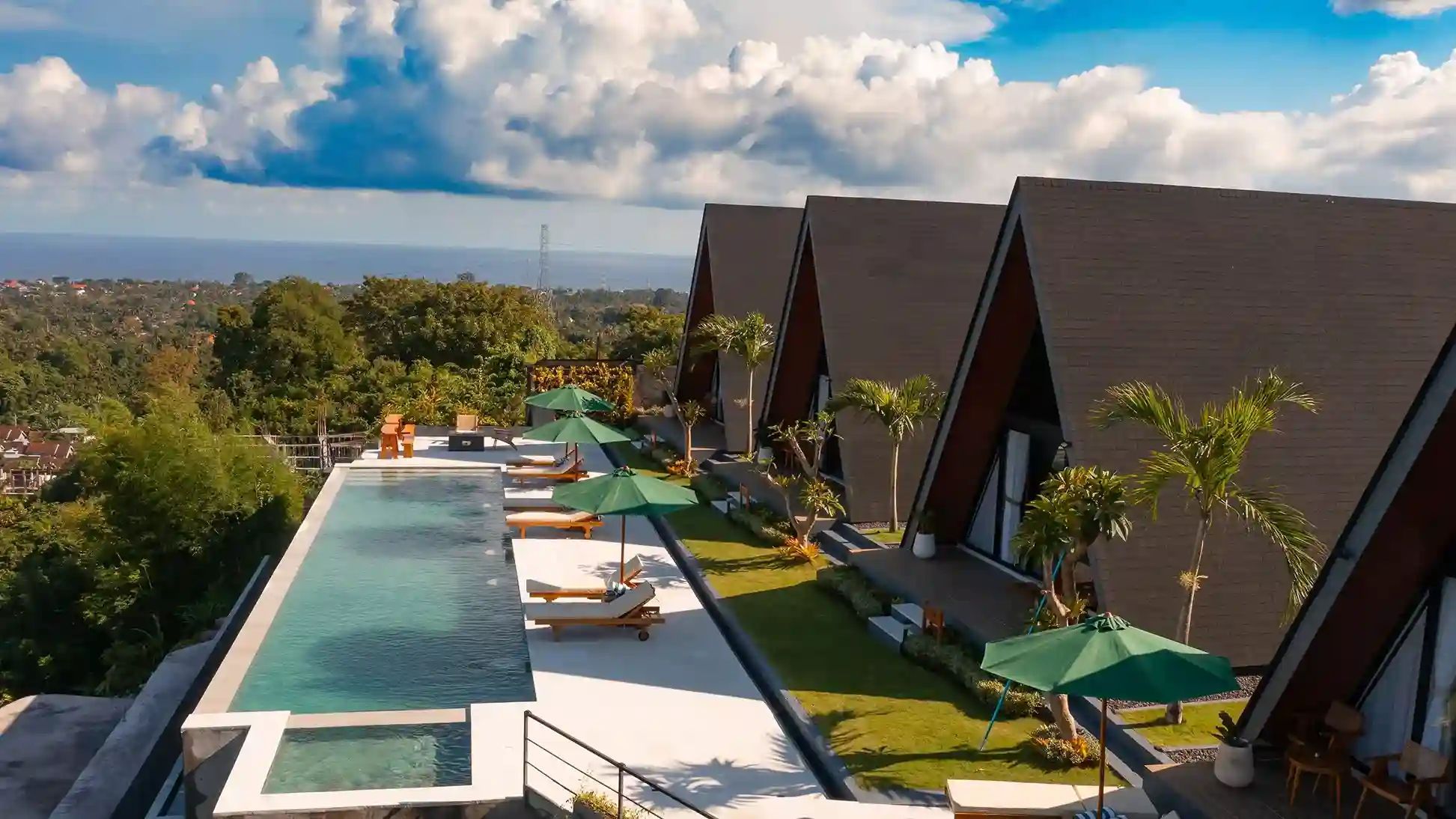 Pool and Villas Dream Catcher Aerial View